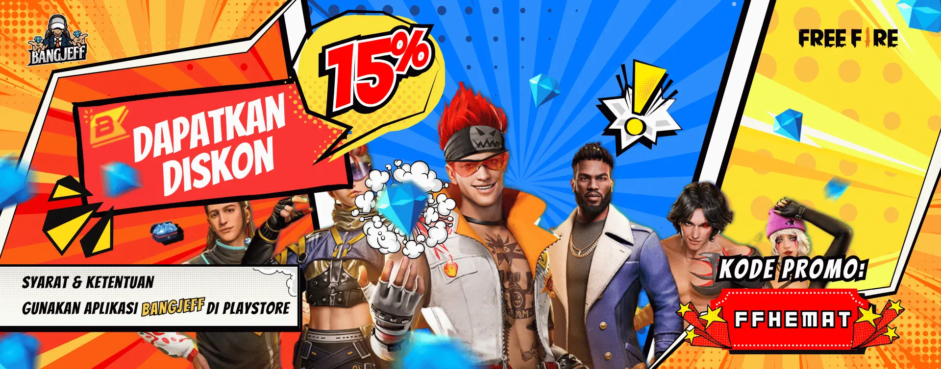 Topup FF Diskon 15%
